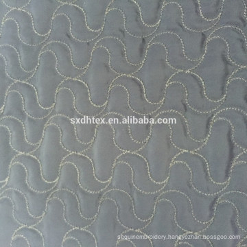 100% polyester fabric, thermal quilting embroidered fabric for down coat